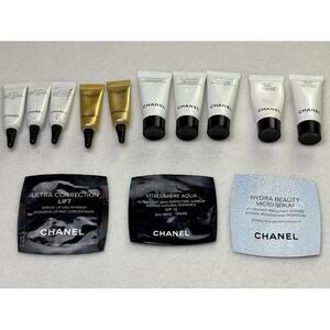 Chanel Skincare lot of 13 Mini or Samples Le Lift, Sublimage, La Mousse